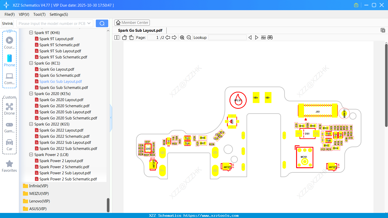 Tecno Spark Go Sub Layout